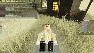 Golden temptation gets a wet and wild missionary ride in Roblox