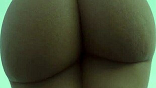 hot black girl shows huge ass on camera
