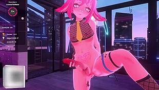 Bunny Vtuber Dominates in Futanari Hentai Adventure