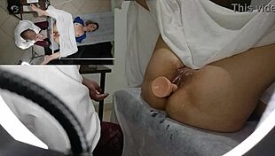 Gay gyno exam turns into steamy double penetration action