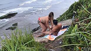 Man Fucks Hot Blonde On Beach