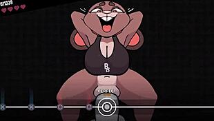 check out this furry boss battle in beat banger game! 🐺