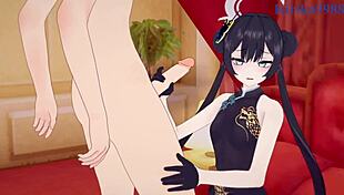 ryuuge kisaki and asagiri suou intense sex in blue archive