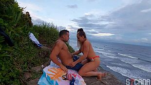 Man Fucks Hot Blonde On Beach