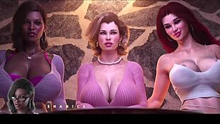 Stepmother And Step Aunty Dominate At Bar