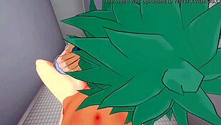 midoriya gives bakugou a blowjob in my hero academia yaoi. 😏