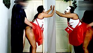 Zorro seduces the naughty nurse for anal fun.