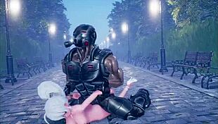 cute anime girl dancing and getting fucked part