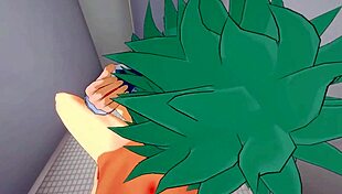 midoriya gives bakugou a blowjob in my hero academia yaoi. 😏