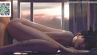 DVA, Tracer, And Widow Intensely Lick Mercy's Pussy In Overwatch Hentai