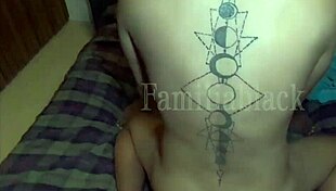 Sucking muscular neighbor's cock roughly 😏