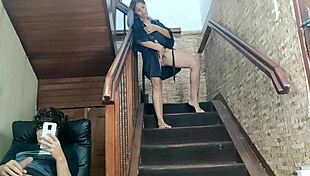 i spy on my stepbrother jerking off, then he fucks me hard like a slut?