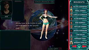 stranded in space, chatting with curvy girls in sexy 3d outfits
