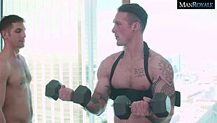 Jackson Rams Brad's Tight Ass During Workout