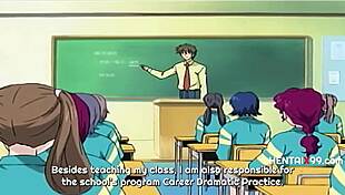 Student gets creampie in career counselling hentai