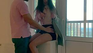 Anal sex for cash with young neighbor Katty West outdoors