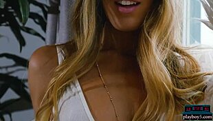 Slim Teen Blonde Hailey Afton Undresses As A Hot Playboy Model From Canada