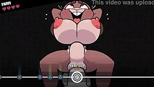 check out this furry boss battle in beat banger game! 🐺