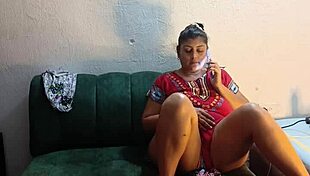 I watch my stepsister while she talks on the phone with her boyfriend.