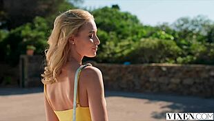 Vixen insatiable bombshells Kelly and Stefany boldly share a massive cock