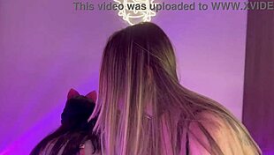 two lesbians dominate with toys