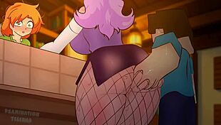 Minecraft Character Harasses Female Shop Visitor In Hentai Sex