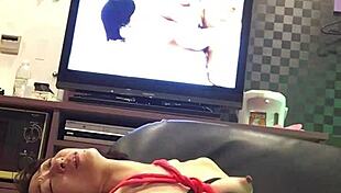 Miyuki Tied on Sofa in Hotel, Humiliated While AV Plays