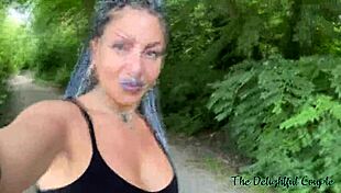 Public humiliation in the park: BDSM cumwalk in Amsterdam