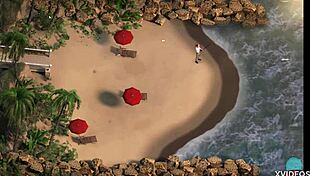 Treasure of Nadia: sucked by horny milf on tropical island