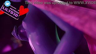 Linx and Joey in steamy Fortnite hentai lesbian action