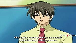 Student gets creampie in career counselling hentai