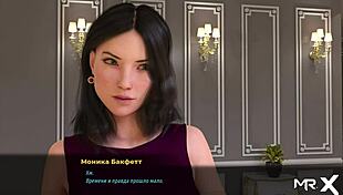 in fashion business, the mature woman strips and asks if you like her dick in this 3d anime scene