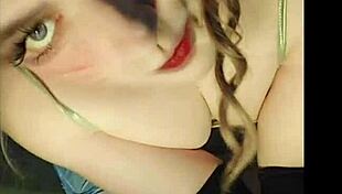 pink shirt, black skirt, sissy crossdresser shemale rides big butt hard