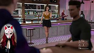 playful fox steps into debauchery enjoying upskirts in brothel