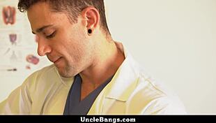 Doctor examines patient's ass?