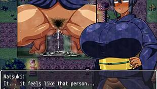 tanned girl natsuki hentai game ep 35 exhibitionist peeing makes her pussy wet