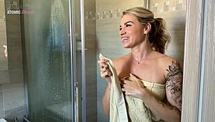 My Neighbor Catches Me Jerking Off and Takes My Monster Cock in Her Mouth for Deepthroat Cum