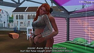 Innocent Redhead Fucks With Bbc Bum On The Street - Sims 4 - 3d Animation