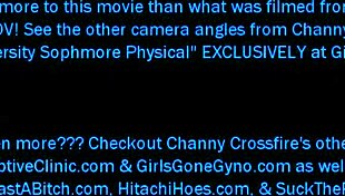 Become Doctor Tampa for Channy Crossfire's Humiliating Sophomore Gyno Exam