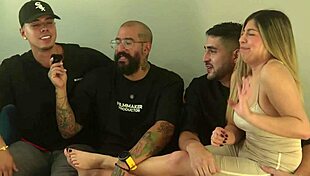 I Fuck My Best Friend's Shaved Girlfriend Doggystyle In Front Of Him