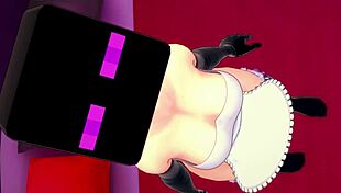 Novia Esta Lista Para Follar Usando Mascara De Enderman En El Hotel Del Amor Sin Censura