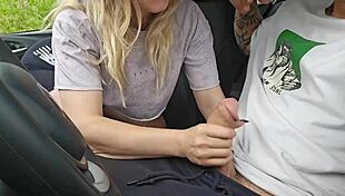 They caught me blowing my stepbrother in the car