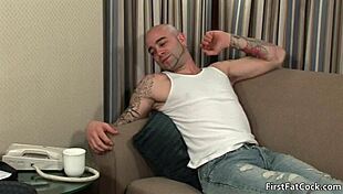 this tattooed gay hunk is fucking hard