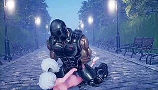 cute anime girl dancing and getting fucked part