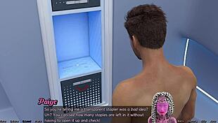 stranded in space, chatting with curvy girls in sexy 3d outfits