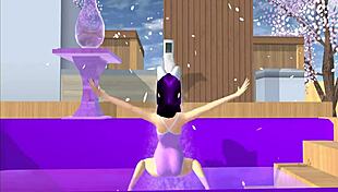 Point Of View Cartoon Fox Girl Dances On Your Lap In Sakura School Simulator