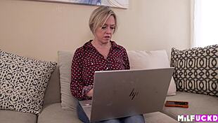 Annoyed cougar seduces young neighbor in hentai style