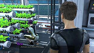 A shy emo girl in a space video game gets a creampie