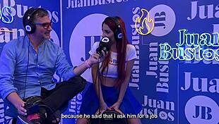 Jessica Sodi cums while sharing her fantasies on a vibrator machine