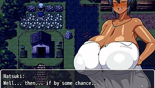 Tanned Girl Natsuki Receives Hot Oil Massage on Beach in Hentai Game Episode 8